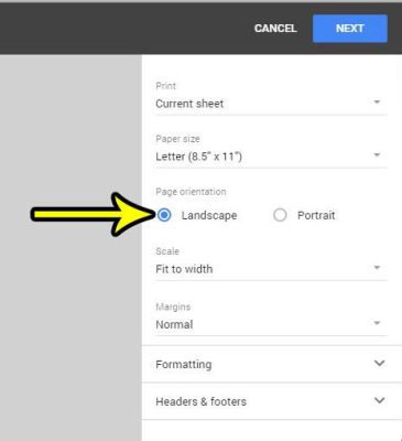 how to print landscape on google sheets and the evolving landscape of digital spreadsheets